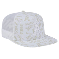 Los Angeles Angels New Era Logo Dunes A-Frame Trucker 9FIFTY Snapback Hat | MLB New