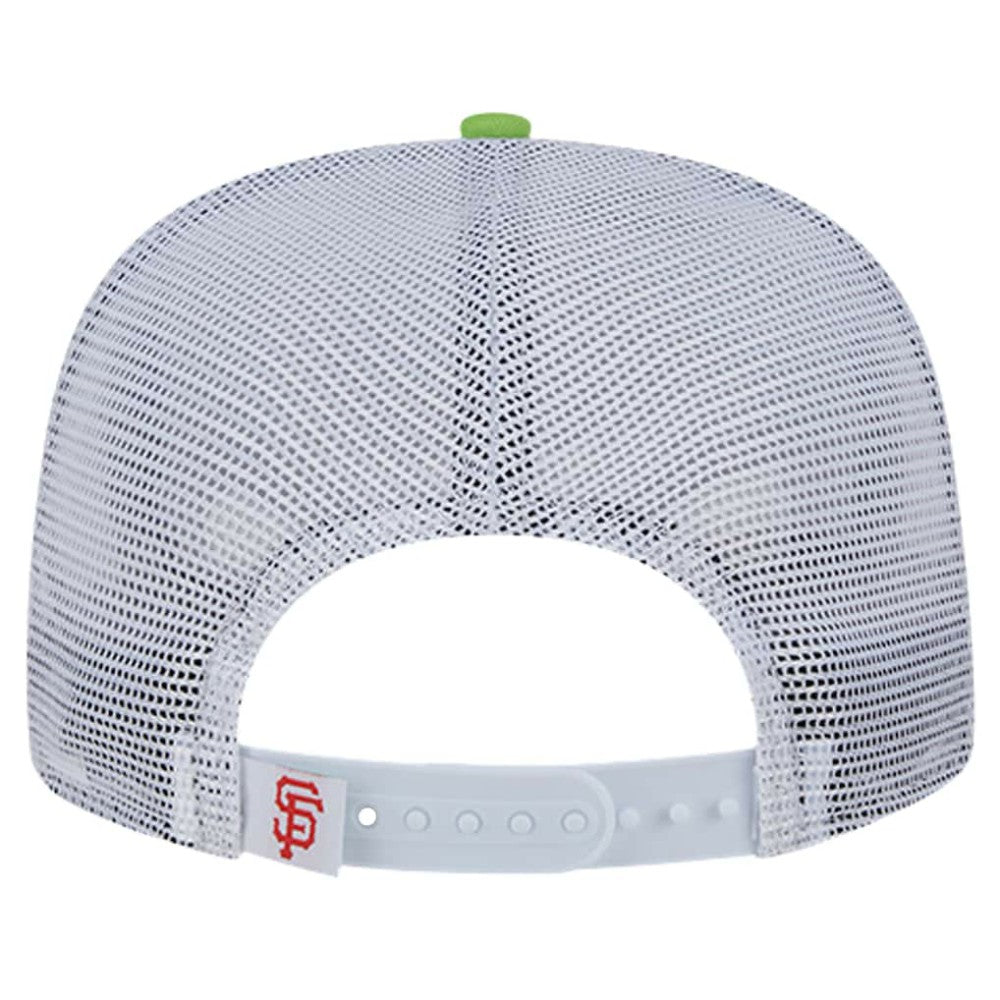 San Francisco Giants New Era Neon Horizon A-Frame Trucker 9FIFTY Snapback Hat | MLB Discount