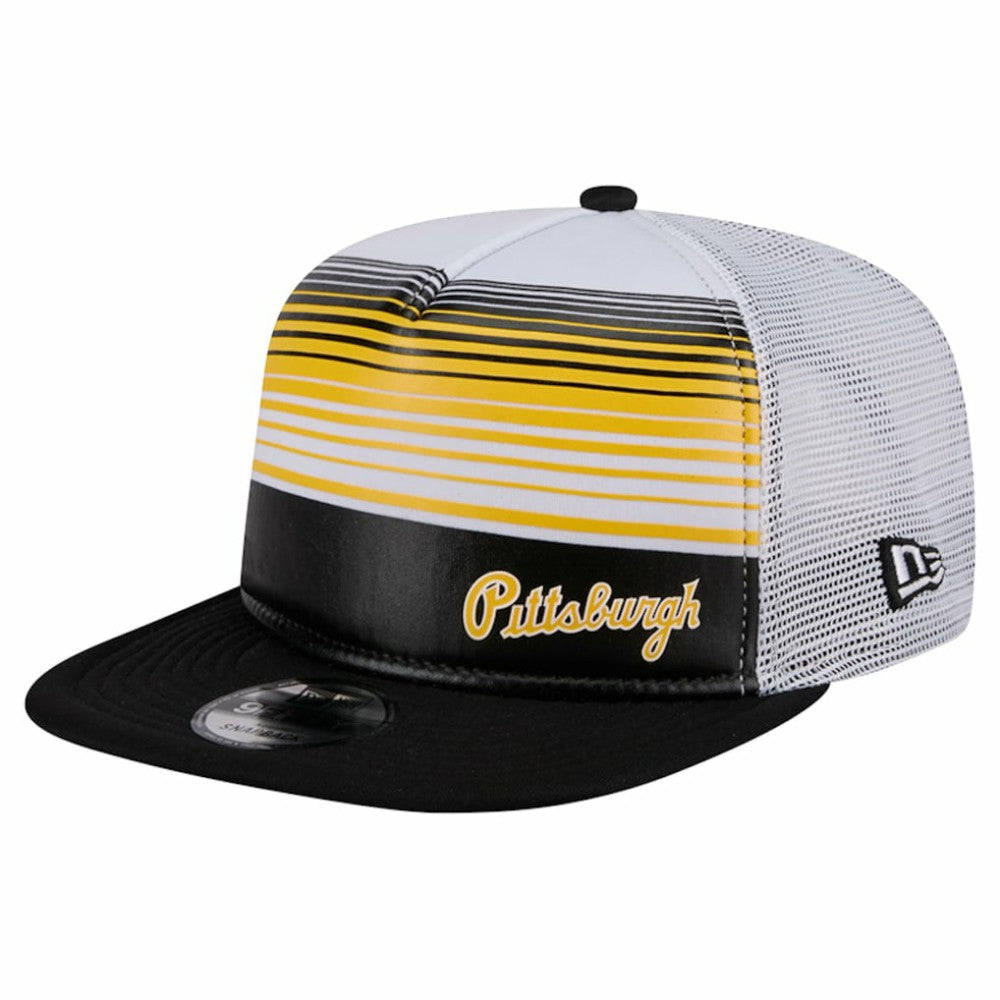 Pittsburgh Pirates New Era Team Horizon 9FIFTY A-Frame Trucker Snapback Hat | MLB US