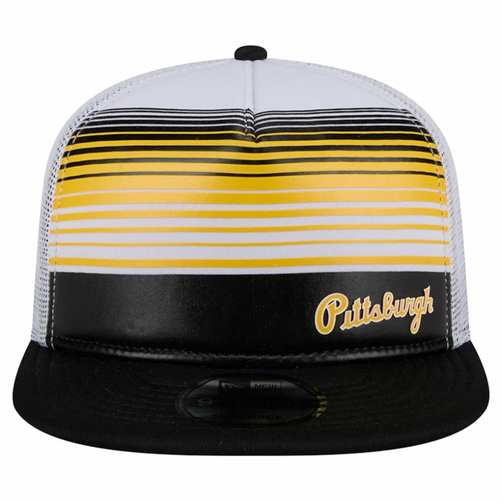 Pittsburgh Pirates New Era Team Horizon 9FIFTY A-Frame Trucker Snapback Hat | MLB US
