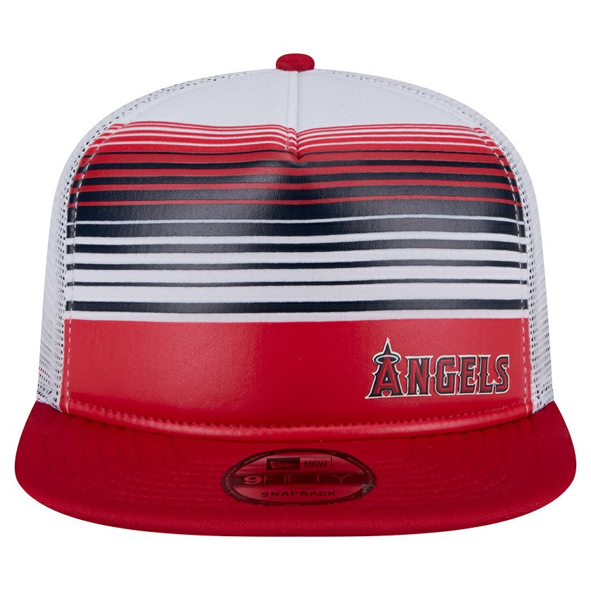 Los Angeles Angels New Era Team Horizon 9FIFTY A-Frame Trucker Snapback Hat | MLB New