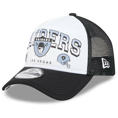 Las Vegas Raiders New Era Retro Wordmark A-Frame 9FORTY Adjustable Hat