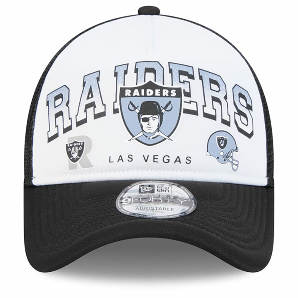 Las Vegas Raiders New Era Retro Wordmark A-Frame 9FORTY Adjustable Hat