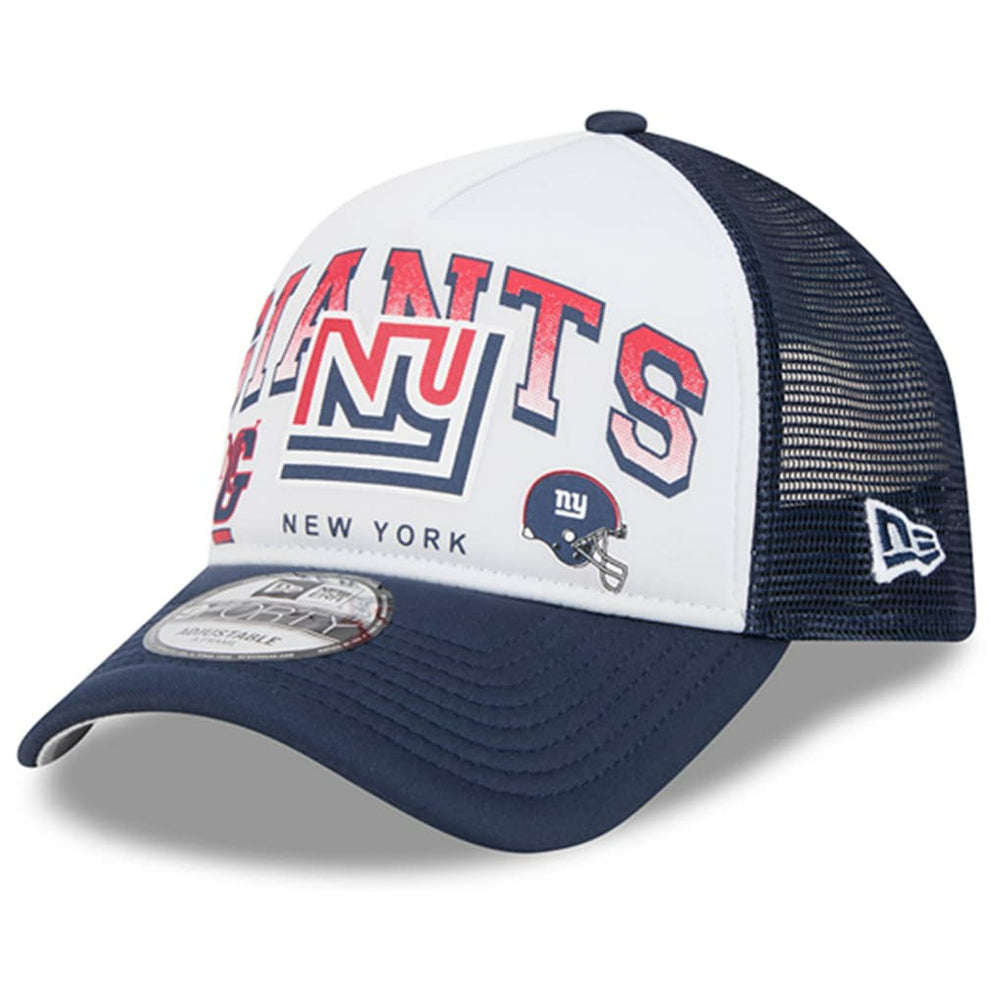New York Giants New Era Retro Wordmark A-Frame 9FORTY Adjustable Hat