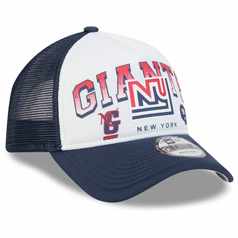 New York Giants New Era Retro Wordmark A-Frame 9FORTY Adjustable Hat