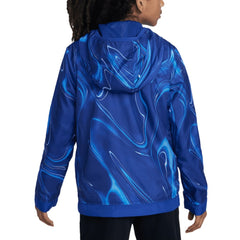 Chelsea Youth Amplify Anorak Half-Zip Hoodie Jacket Blue - Nike