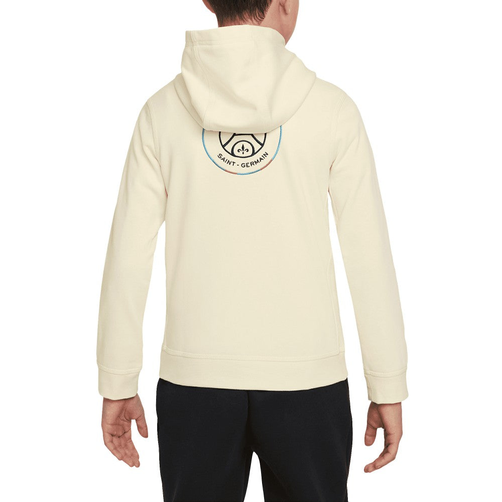 Paris Saint-Germain Youth Club Pullover Hoodie Cream - Nike
