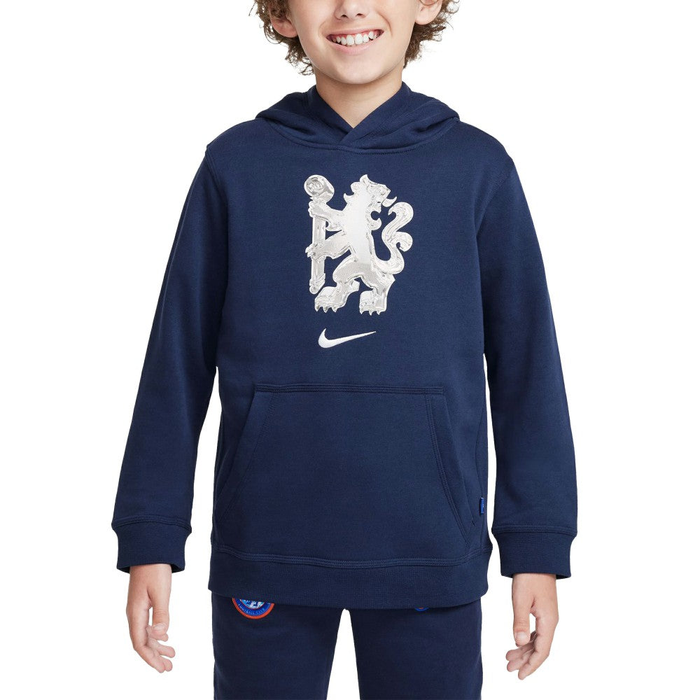 Chelsea Youth Club Pullover Hoodie Navy - Nike