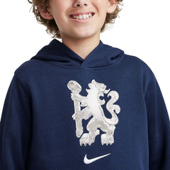 Chelsea Youth Club Pullover Hoodie Navy - Nike