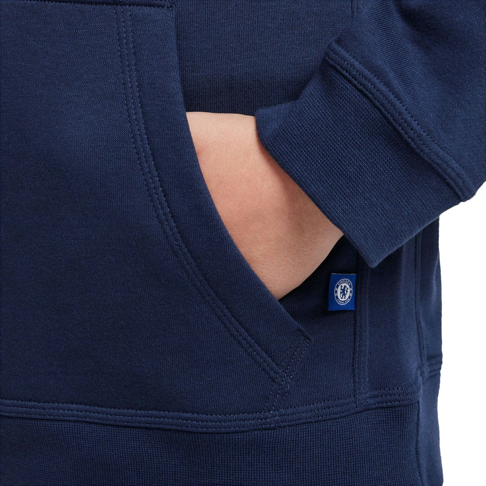 Chelsea Youth Club Pullover Hoodie Navy - Nike