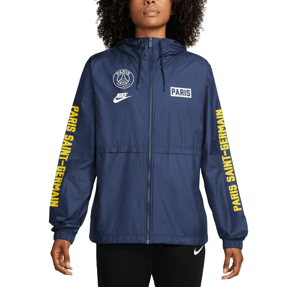 Paris Saint-Germain Women's Essential Woven Full-Zip Jacket Navy - Nike