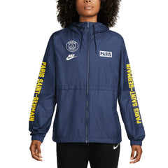Paris Saint-Germain Women's Essential Woven Full-Zip Jacket Navy - Nike