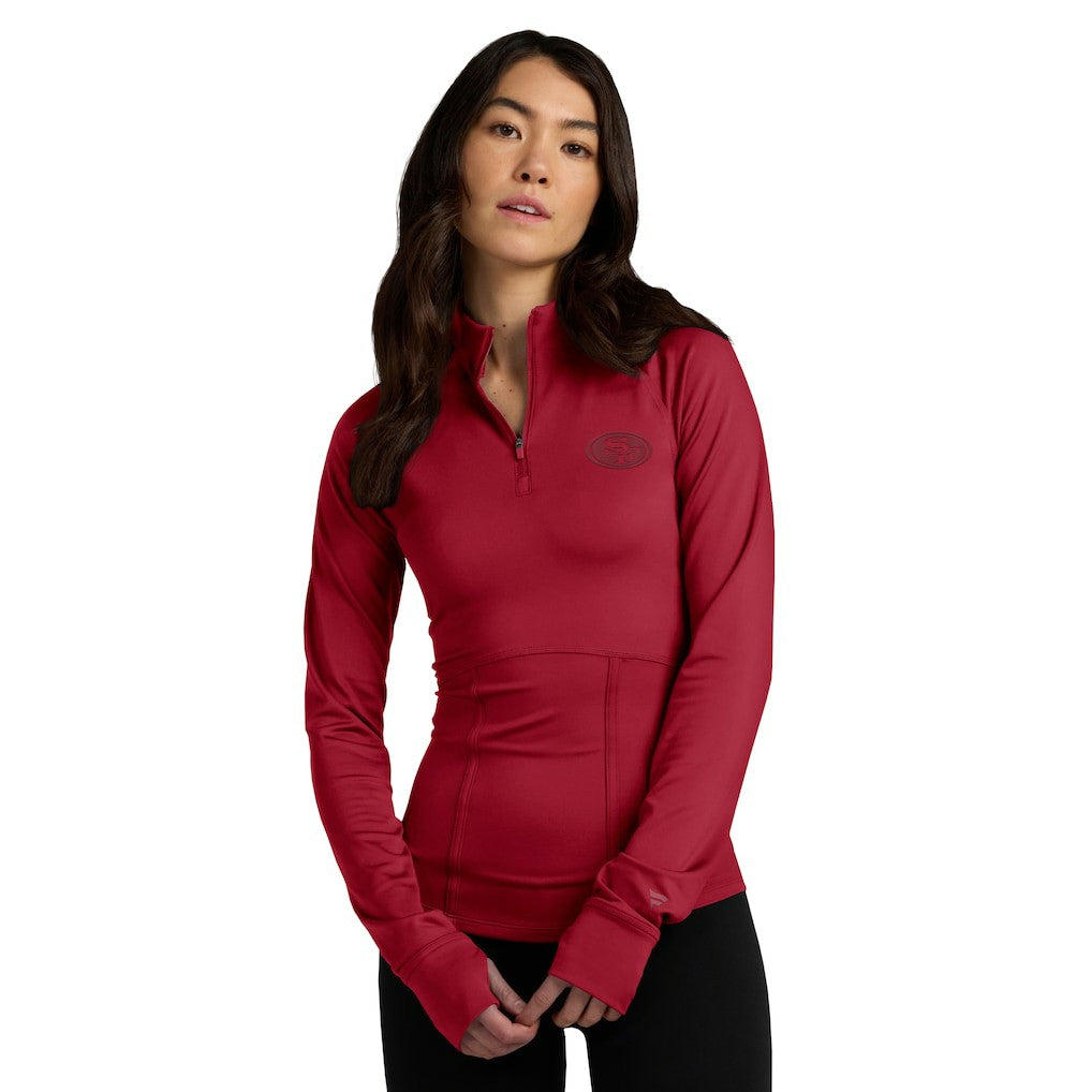 San Francisco 49ers Fanatics Women's Elements Quarter-Zip Jacket