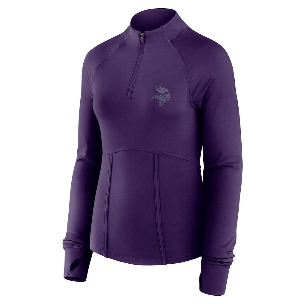 Minnesota Vikings Fanatics Women's Elements Raglan Quarter-Zip Jacket