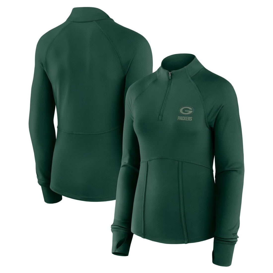 Green Bay Packers Fanatics Women's Elements Raglan Quarter-Zip Jacket