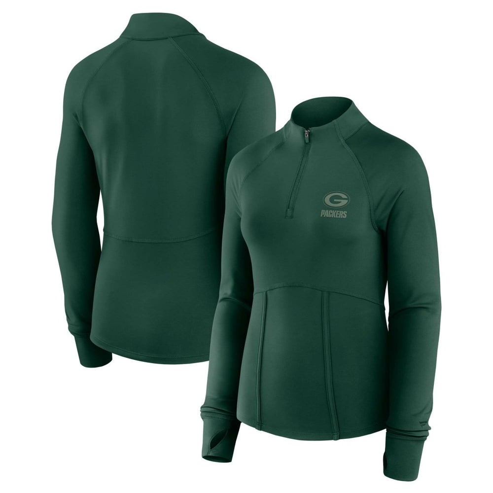 Green Bay Packers Fanatics Women's Elements Raglan Quarter-Zip Jacket