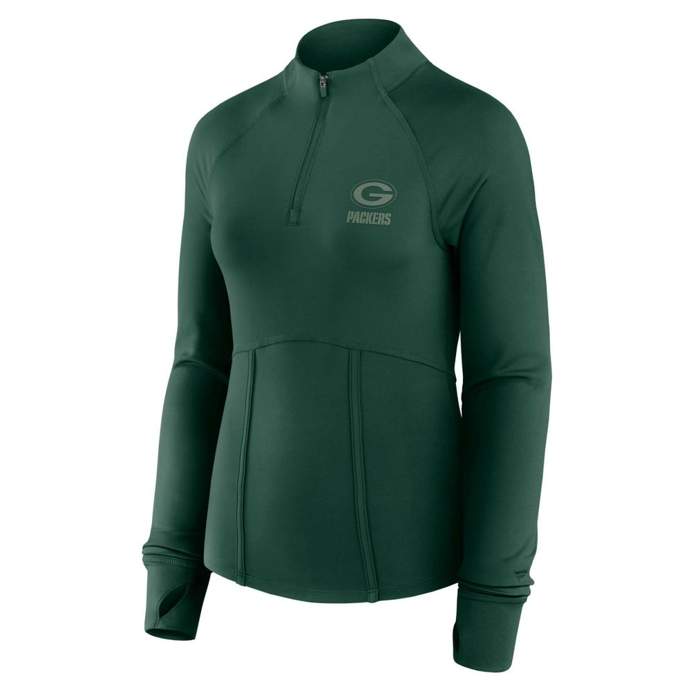 Green Bay Packers Fanatics Women's Elements Raglan Quarter-Zip Jacket