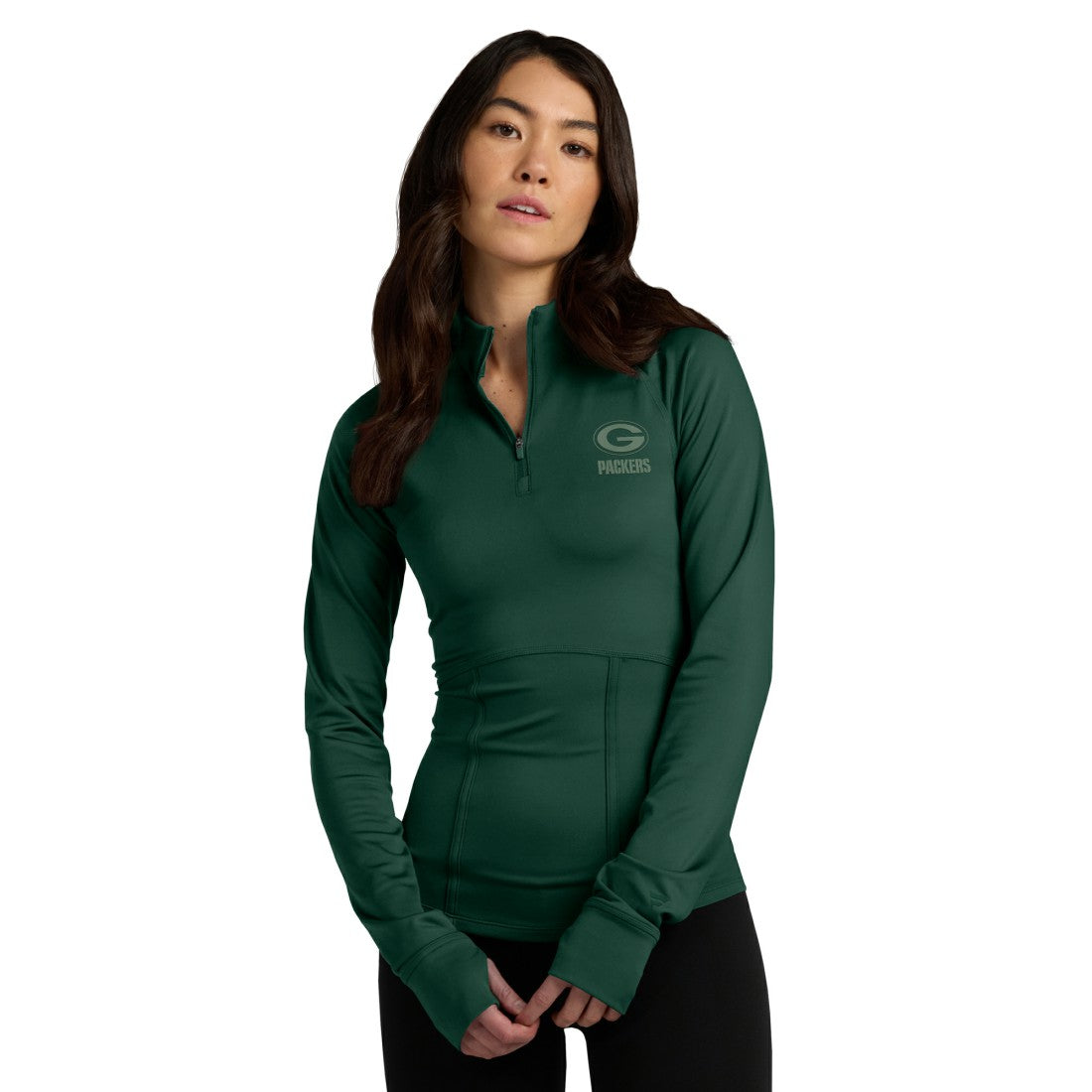 Green Bay Packers Fanatics Women's Elements Raglan Quarter-Zip Jacket