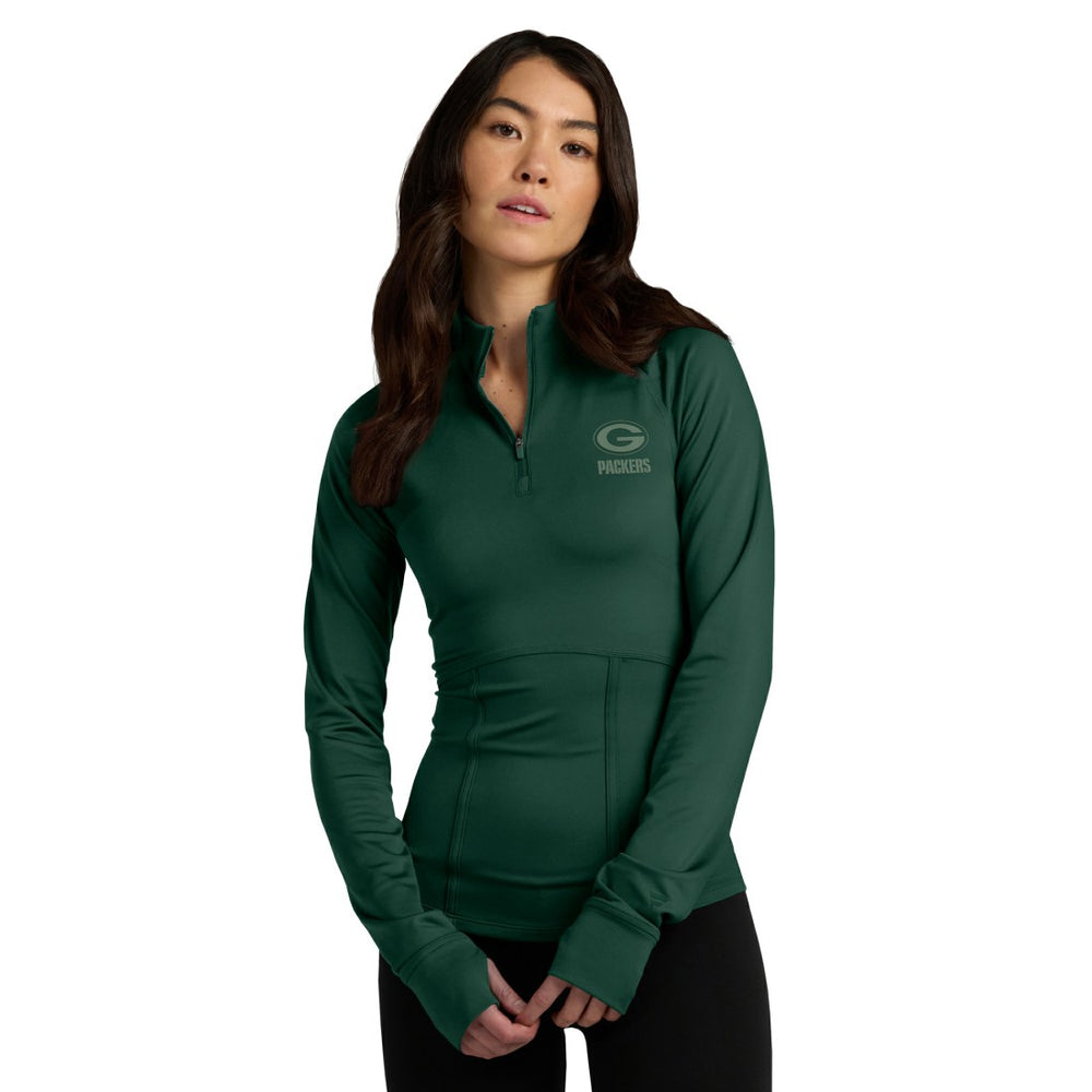 Green Bay Packers Fanatics Women's Elements Raglan Quarter-Zip Jacket