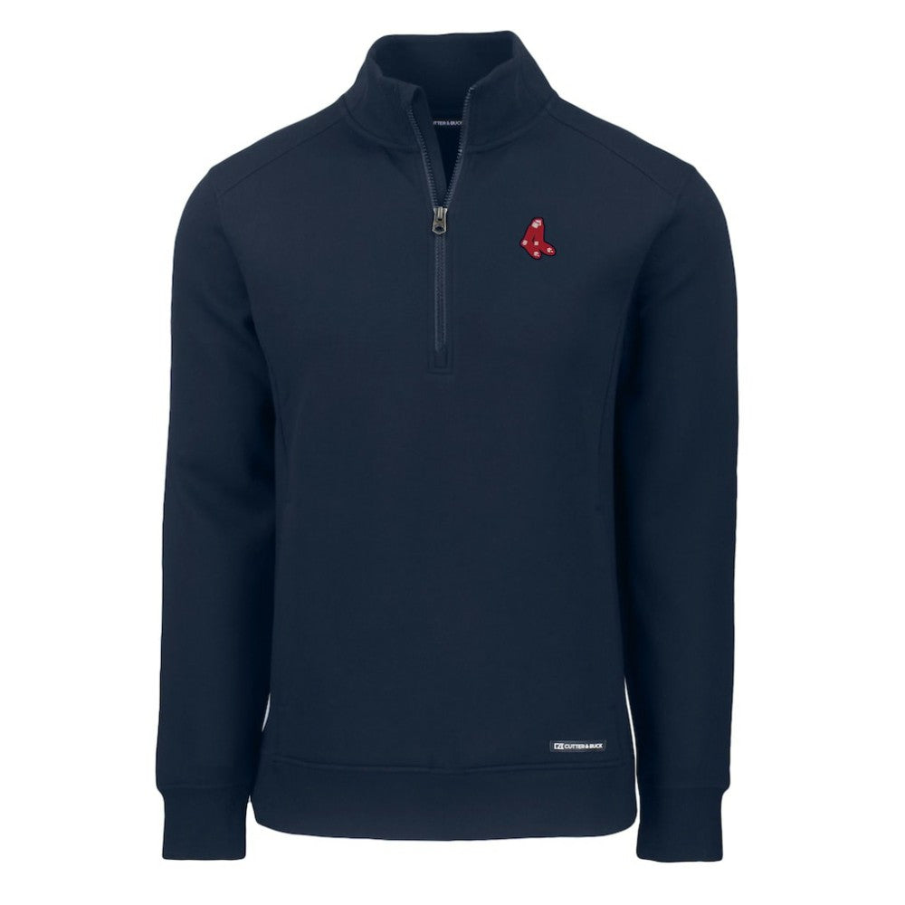 Boston Red Sox Cutter & Buck Cooperstown Collection Roam Eco Recycled Quarter-Zip Pullover | MLB US