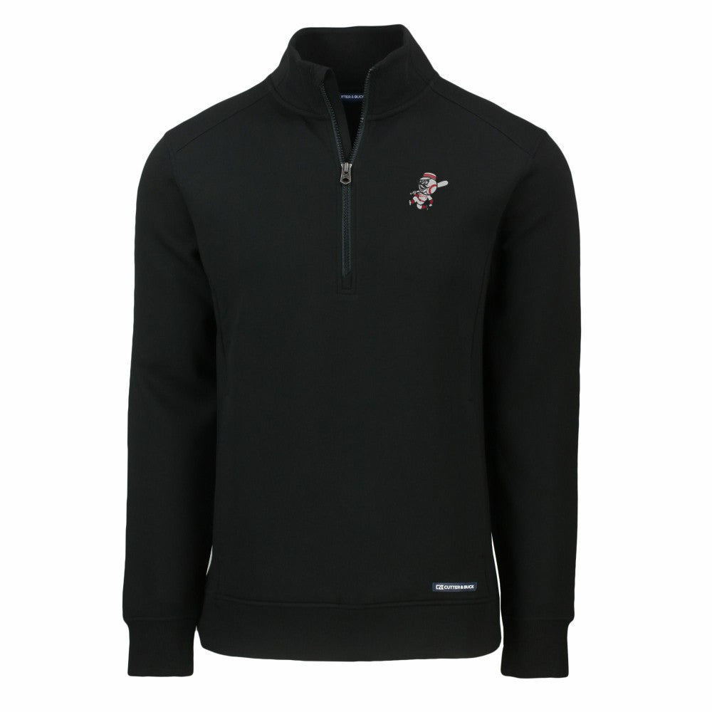Cincinnati Reds Cutter & Buck Cooperstown Collection Roam Eco Recycled Quarter-Zip Pullover | MLB New