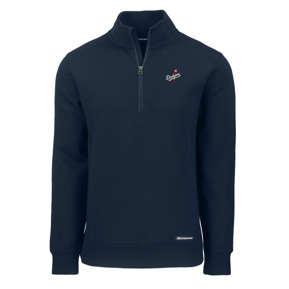 Los Angeles Dodgers Cutter & Buck Cooperstown Collection Roam Eco Recycled Quarter-Zip Pullover | MLB For sale
