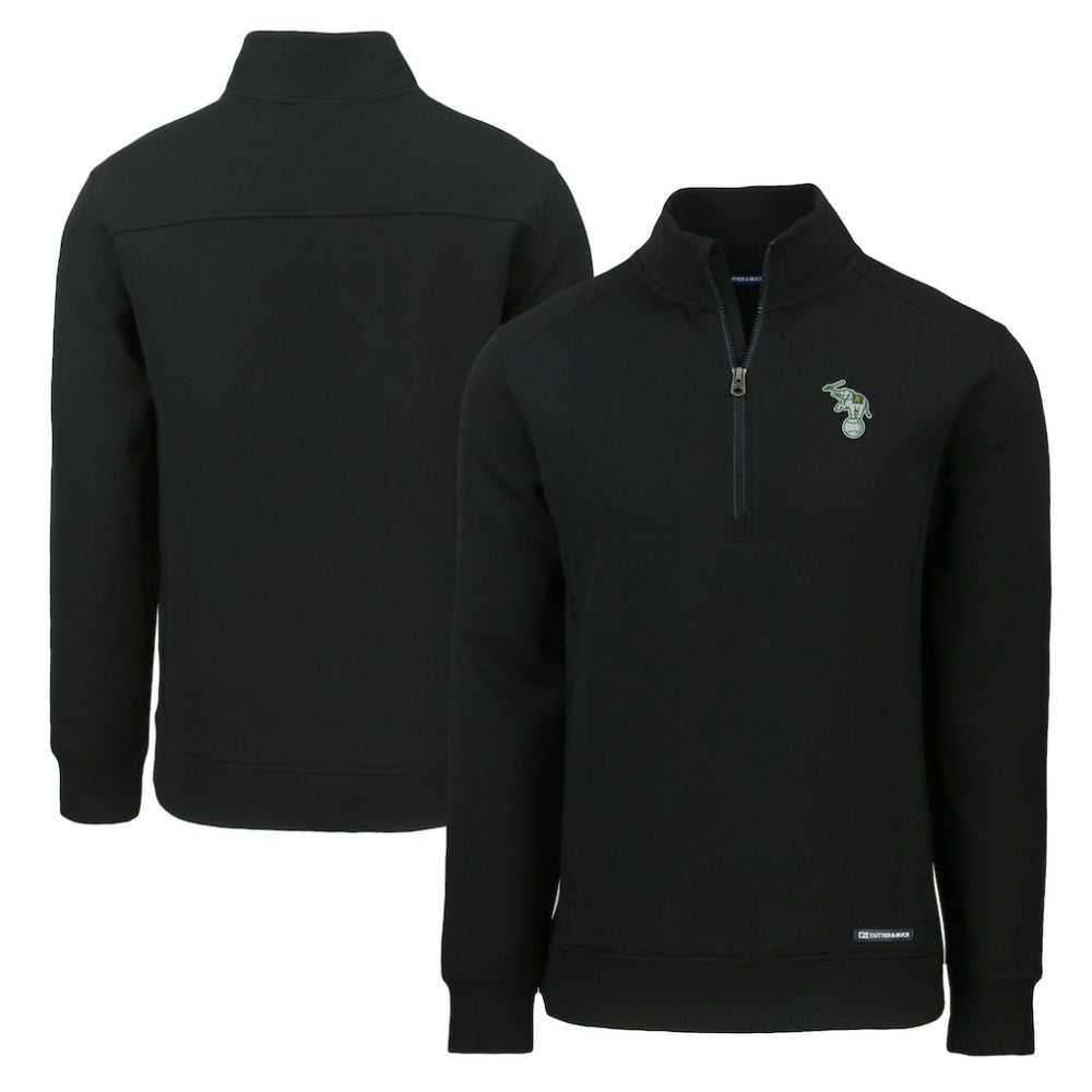 Athletics Cutter & Buck Cooperstown Collection Roam Eco Recycled Quarter-Zip Pullover | MLB Near me