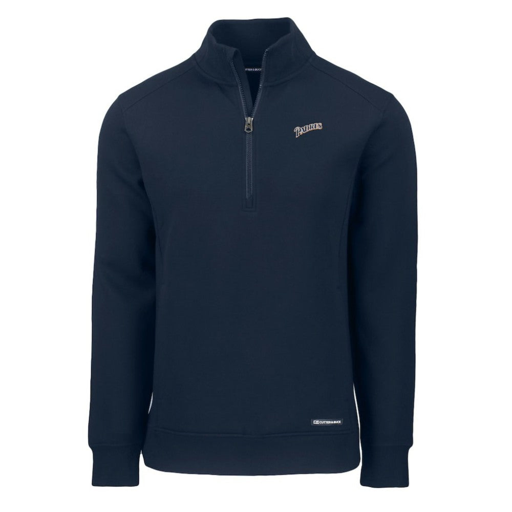San Diego Padres Cutter & Buck Cooperstown Collection Roam Eco Recycled Quarter-Zip Pullover | MLB Online