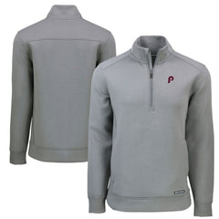 Philadelphia Phillies Cutter & Buck Cooperstown Collection Roam Eco Recycled Quarter-Zip Pullover | MLB Shop