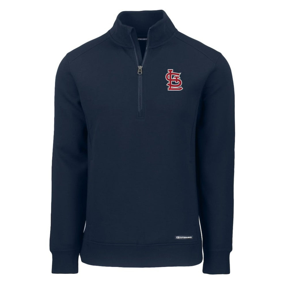 St. Louis Cardinals Cutter & Buck Cooperstown Collection Roam Eco Recycled Quarter-Zip Pullover | MLB Outlet