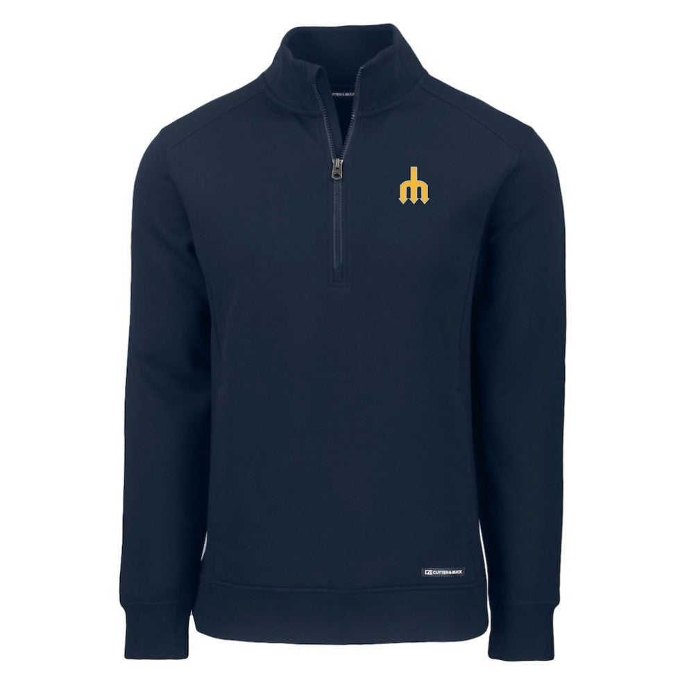 Seattle Mariners Cutter & Buck Cooperstown Collection Roam Eco Recycled Quarter-Zip Pullover | MLB Near me