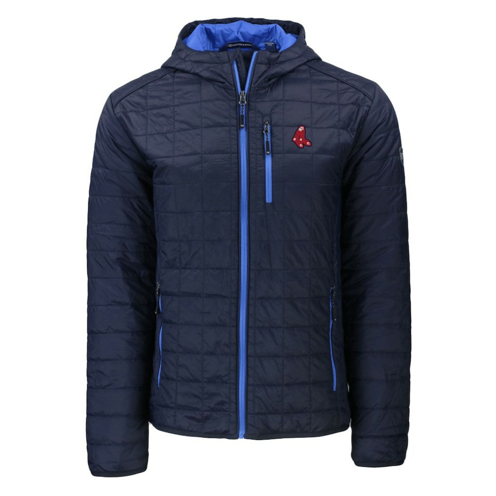 Boston Red Sox Cutter & Buck Cooperstown Collection Rainier Primaloft Eco Full-Zip Hooded Jacket | MLB Sale