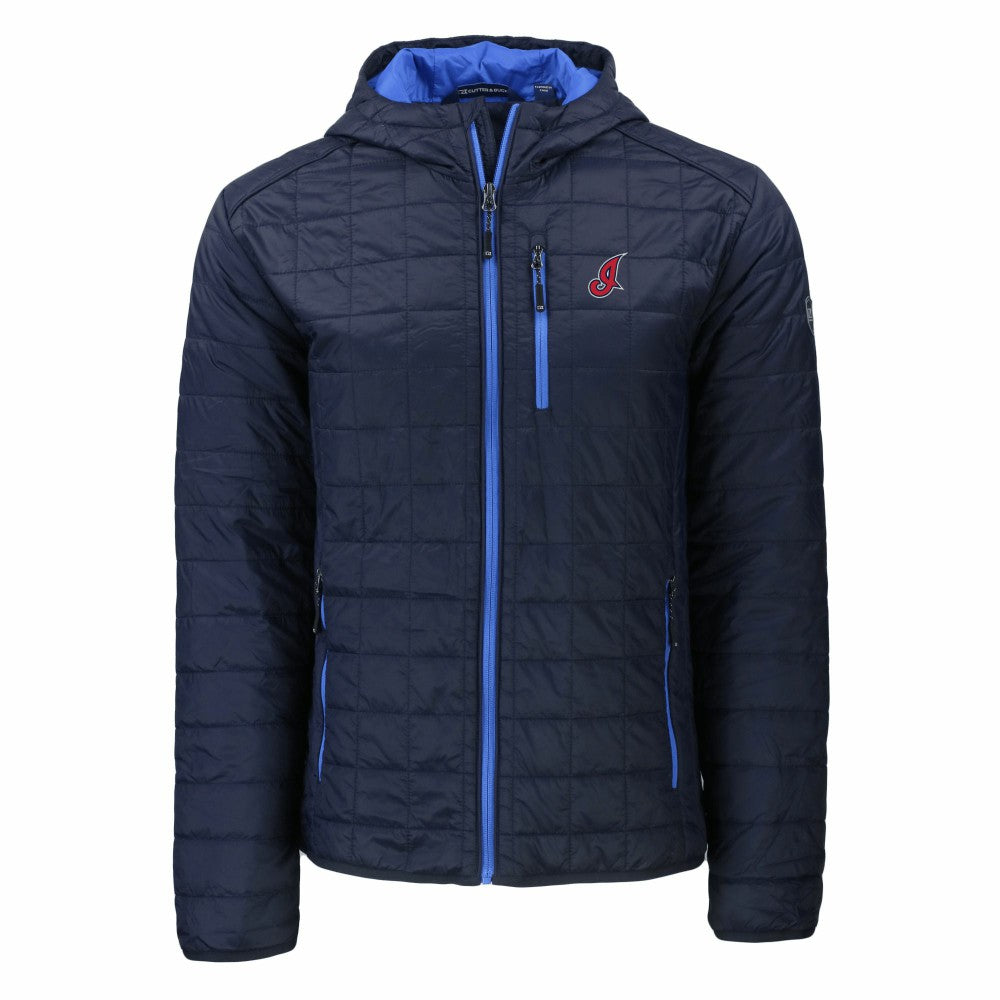 Cleveland Guardians Cutter & Buck Cooperstown Collection Rainier Primaloft Eco Full-Zip Hooded Jacket | MLB On Sale