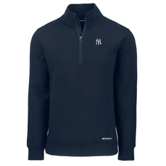 New York Yankees Cutter & Buck Roam Eco Recycled Quarter-Zip Pullover | MLB On Sale
