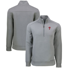 Philadelphia Phillies Cutter & Buck Roam Eco Recycled Quarter-Zip Pullover | MLB New