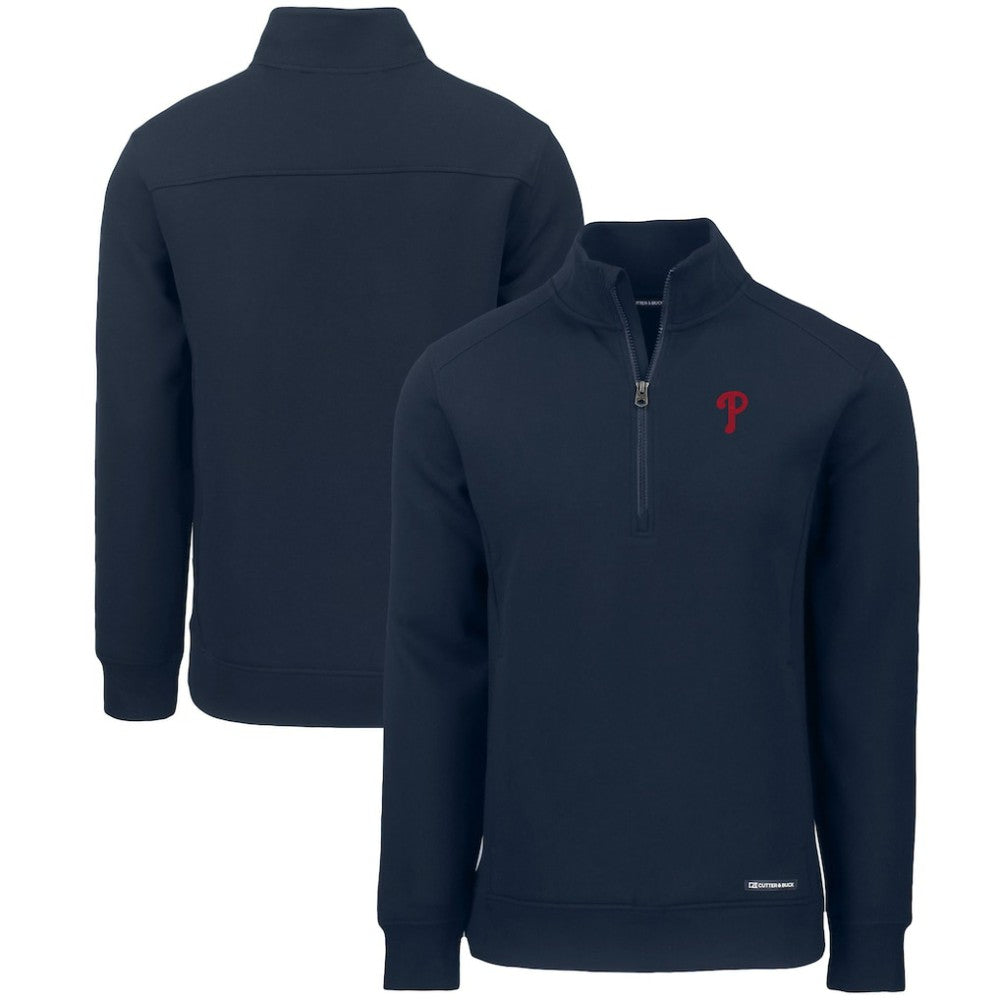 Philadelphia Phillies Cutter & Buck Roam Eco Recycled Quarter-Zip Pullover | MLB US