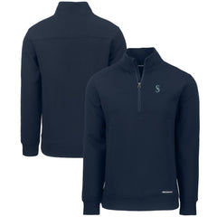 Seattle Mariners Cutter & Buck Roam Eco Recycled Quarter-Zip Pullover | MLB Sale