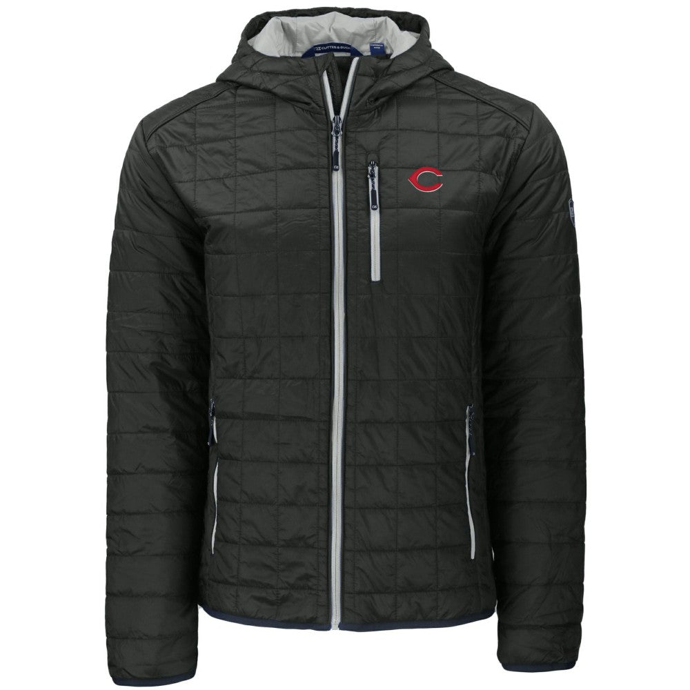 Cincinnati Reds Cutter & Buck Rainier Primaloft Eco Full-Zip Hooded Jacket | MLB For sale