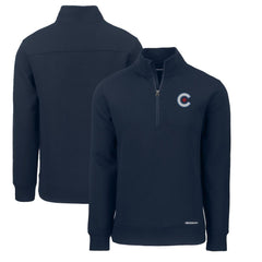 Chicago Cubs Cutter & Buck City Connect Roam Eco Recycled Quarter-Zip Pullover | MLB On Sale