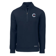 Chicago Cubs Cutter & Buck City Connect Roam Eco Recycled Quarter-Zip Pullover | MLB On Sale