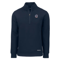 Chicago Cubs Cutter & Buck Americana Roam Eco Recycled Quarter-Zip Sweatshirt | MLB Discount