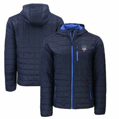 New York Mets Cutter & Buck Americana Rainier Primaloft Eco Full-Zip Hooded Jacket | MLB For sale
