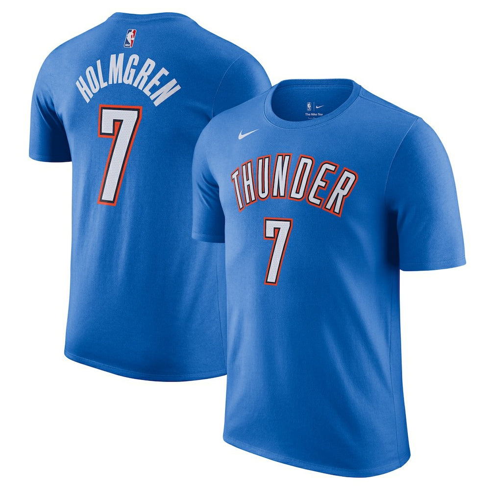 Chet Holmgren Oklahoma City Thunder Icon Edition Name & Number T-Shirt New
