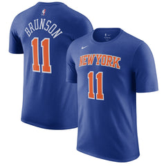 Jalen Brunson New York Knicks Icon Edition Name & Number T-Shirt On Sale