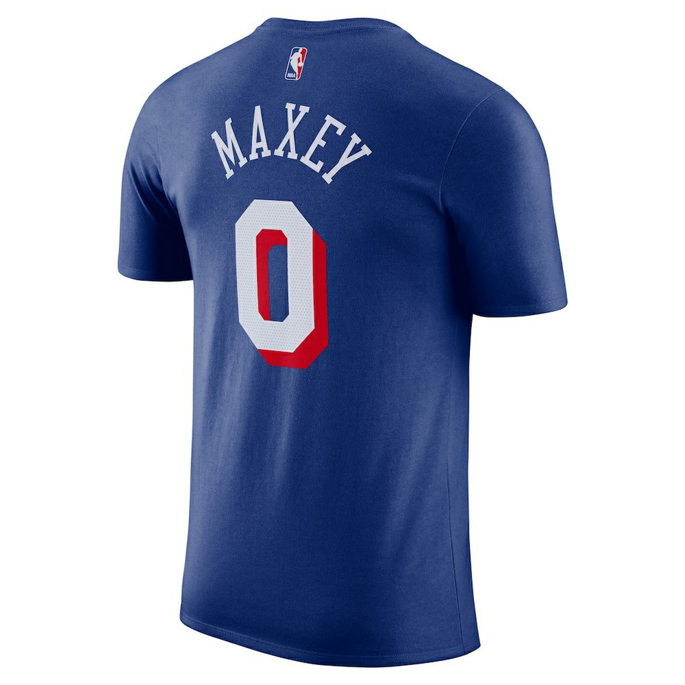 Tyrese Maxey Philadelphia 76ers Icon Edition Name & Number T-Shirt New