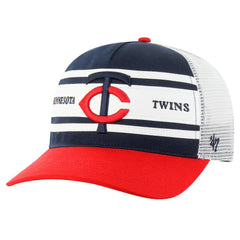 Minnesota Twins '47 Gridiron Super Stripe Relaxed Trucker Hitch Adjustable Hat | MLB Discount