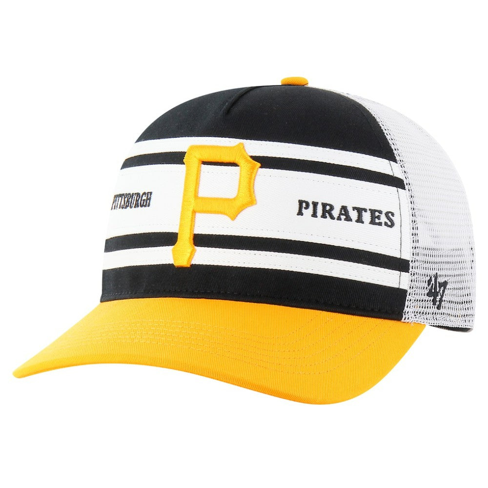Pittsburgh Pirates '47 Gridiron Super Stripe Relaxed Trucker Hitch Adjustable Hat | MLB Online