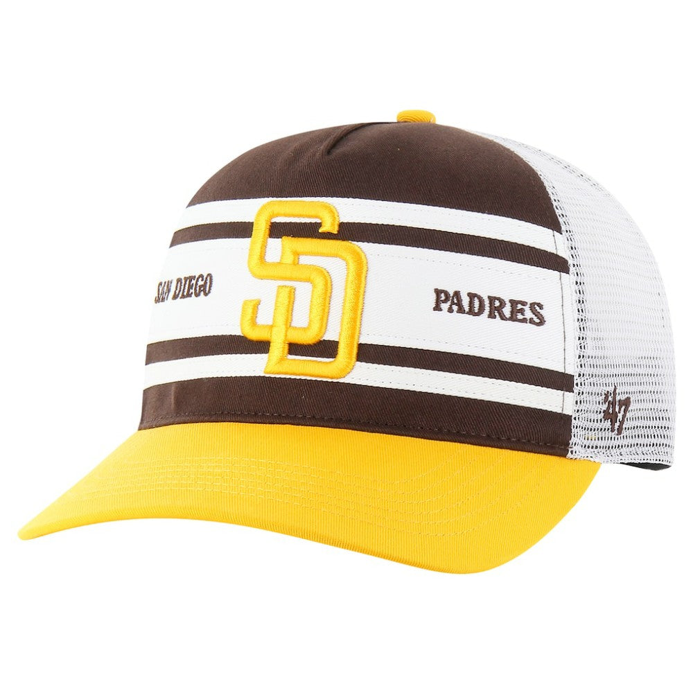 San Diego Padres '47 Gridiron Super Stripe Relaxed Trucker Hitch Adjustable Hat | MLB Sale