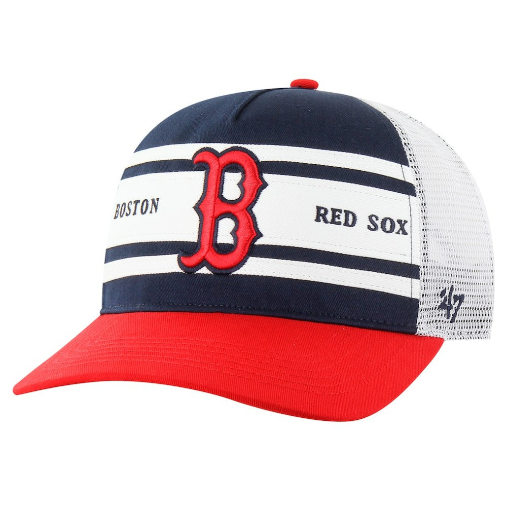 Boston Red Sox '47 Gridiron Super Stripe Relaxed Trucker Hitch Adjustable Hat | MLB Outlet