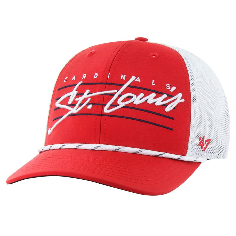 St. Louis Cardinals '47 Downburst Trucker Adjustable Hat | MLB Outlet